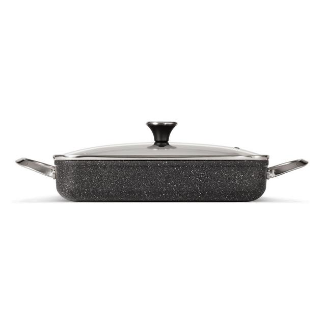 STARFRIT The ROCK Nonstick 9-Inch x 13-Inch 5.3 qt. Rectangular Dish in Black