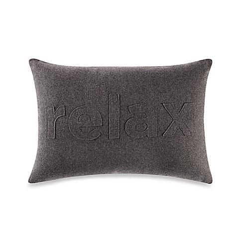 Kenneth Cole Reaction Home Element Relax Oblong Throw Pillow in Grey Mist
