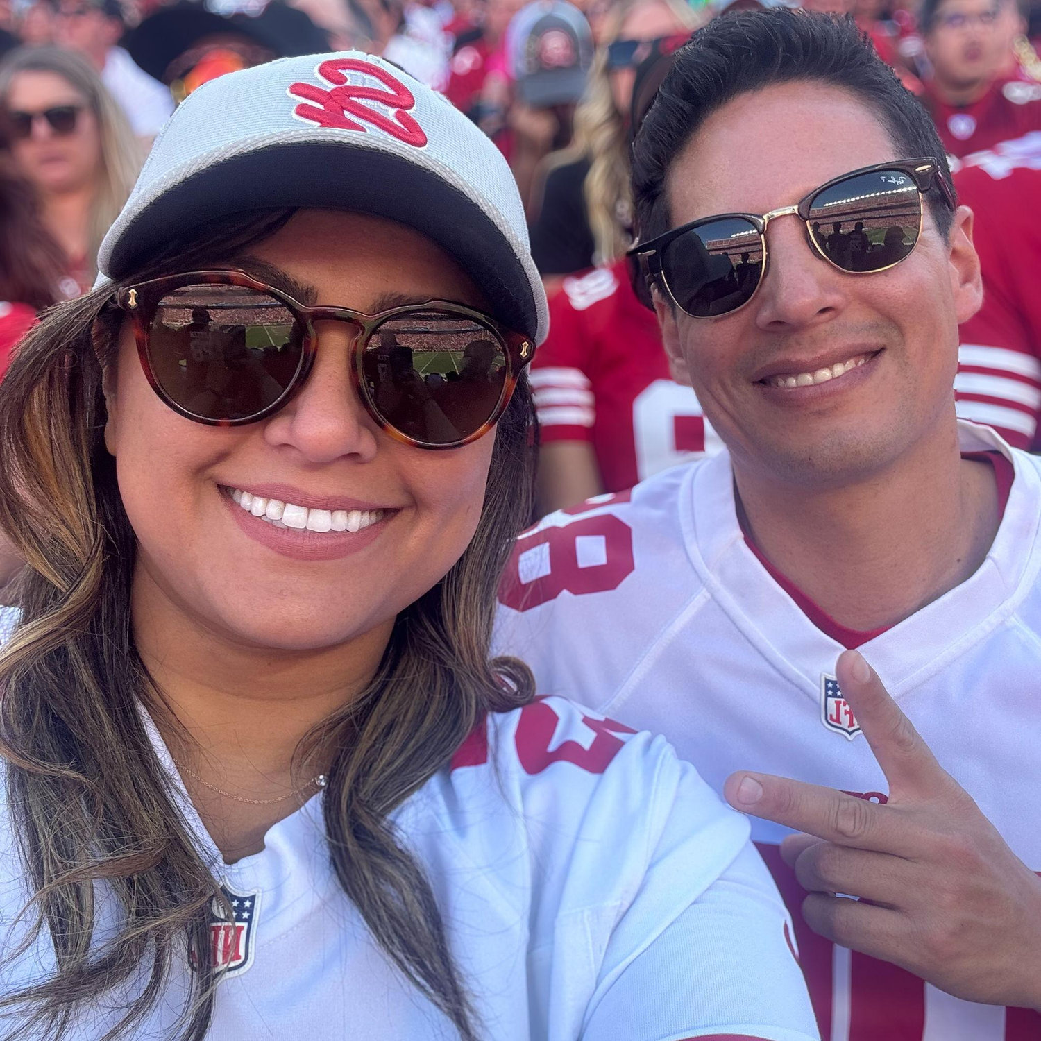 Shelley's first live 49er's game!