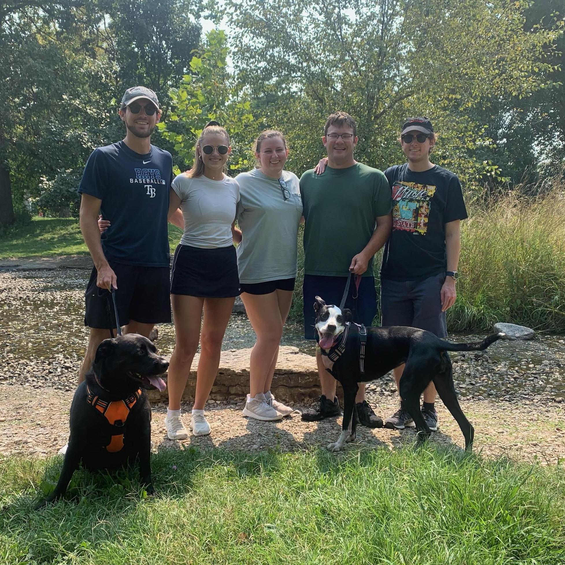 Forest Park with the gang. Lauren's brother Daniel is a nurse at Barnes. Nicholas and Grace live in Dallas and work in healthcare consulting and energy, respectively.