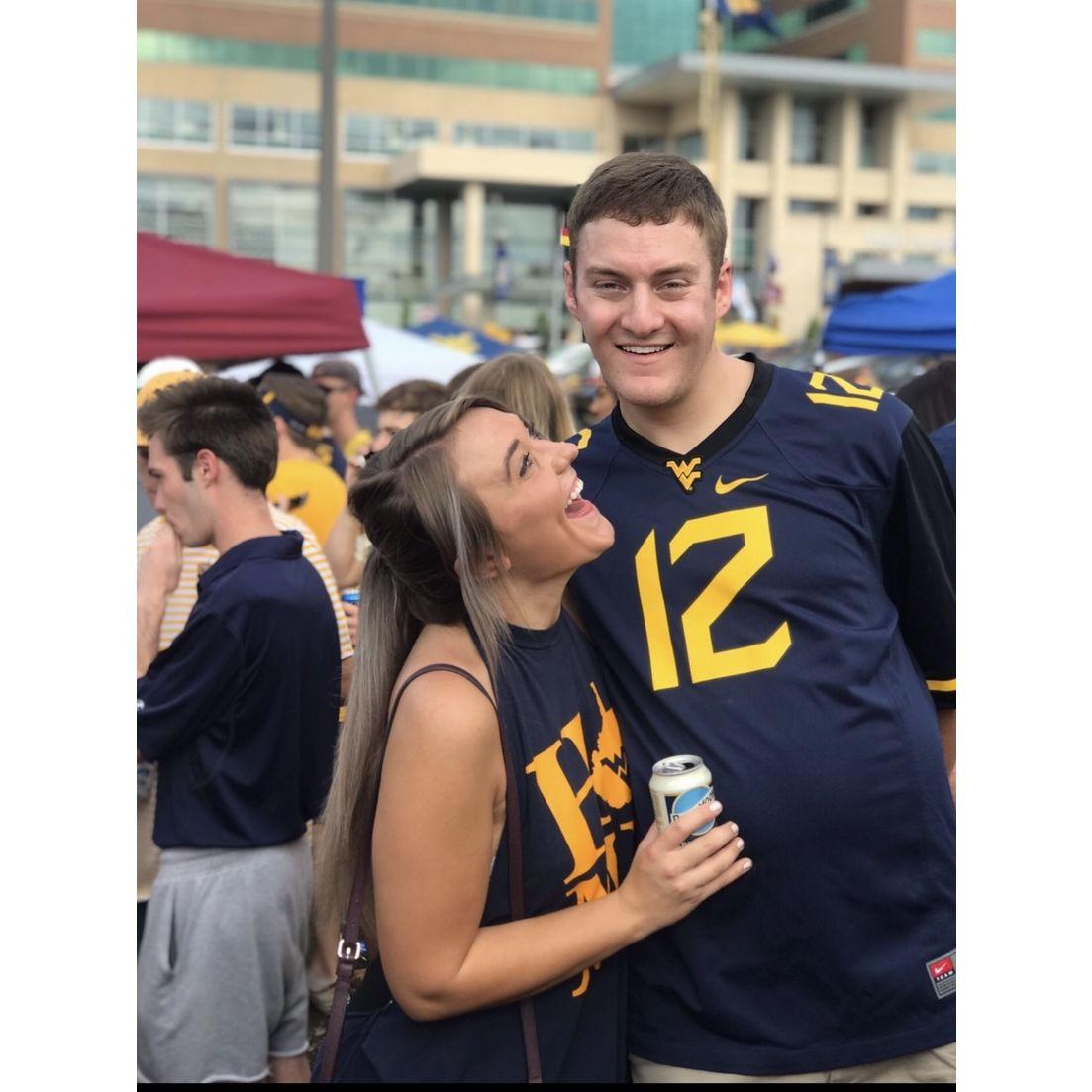 One of our last college tailgates at WVU.