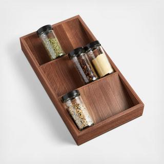 Bamboo Spice Drawer Organizer