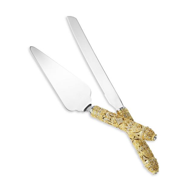 Olivia Riegel Gold Windsor 2- Piece Dessert Serving Set