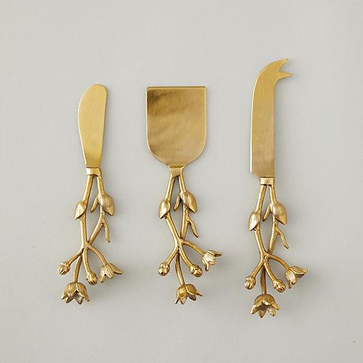 Floral Cheese Knife Set