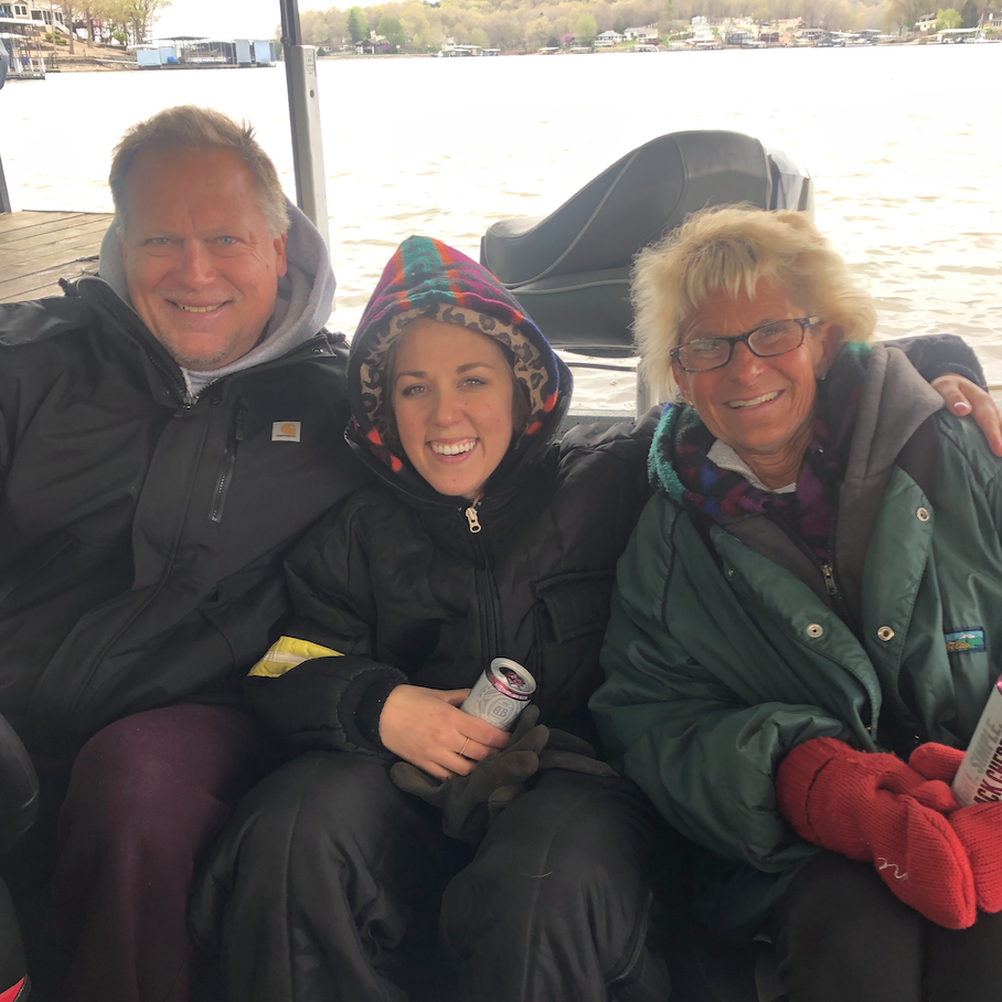 We love to fish, even when it is really cold!
