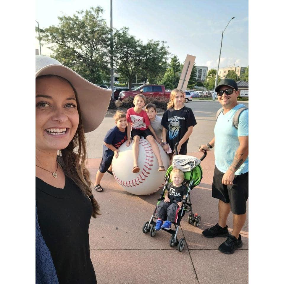 Dayton Dragons game with the kiddos