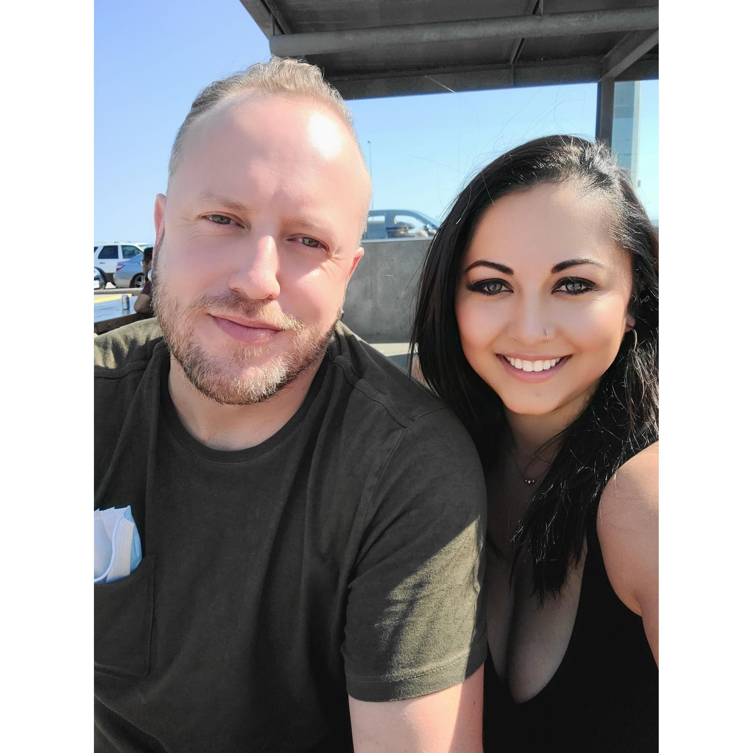 first ferry ride together in BC