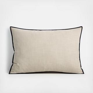 Merrow Stitch Cotton Rectangular Pillow Cover