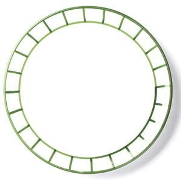 Lunch Plate - Olive Green Fence