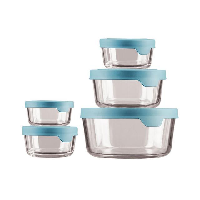 Anchor Hocking 10-Pc. Round Glass Round Food Storage Set