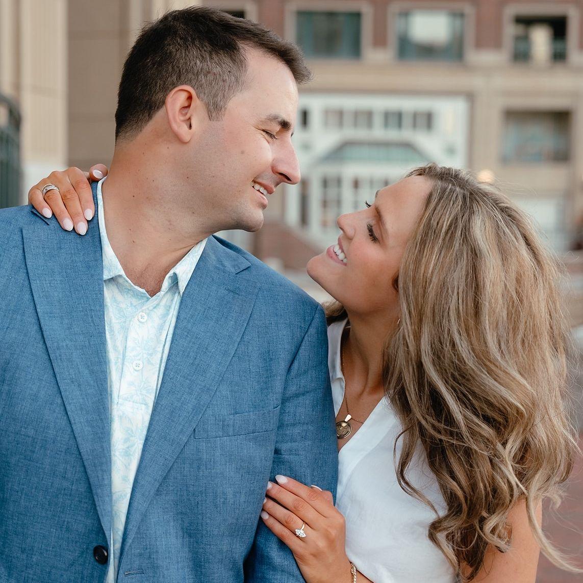 We got engaged on August 15!
