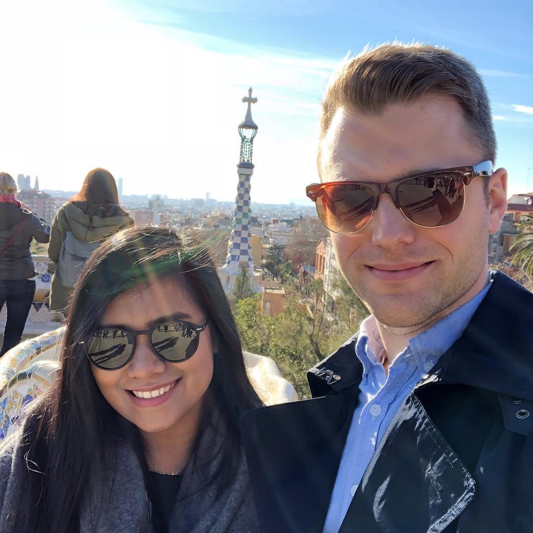 Barcelona, 2019. Philipp visited Trixie during her work assignment in Barcelona.