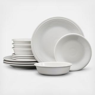 Classic Rim 12-Piece Dinnerware Set, Service for 4
