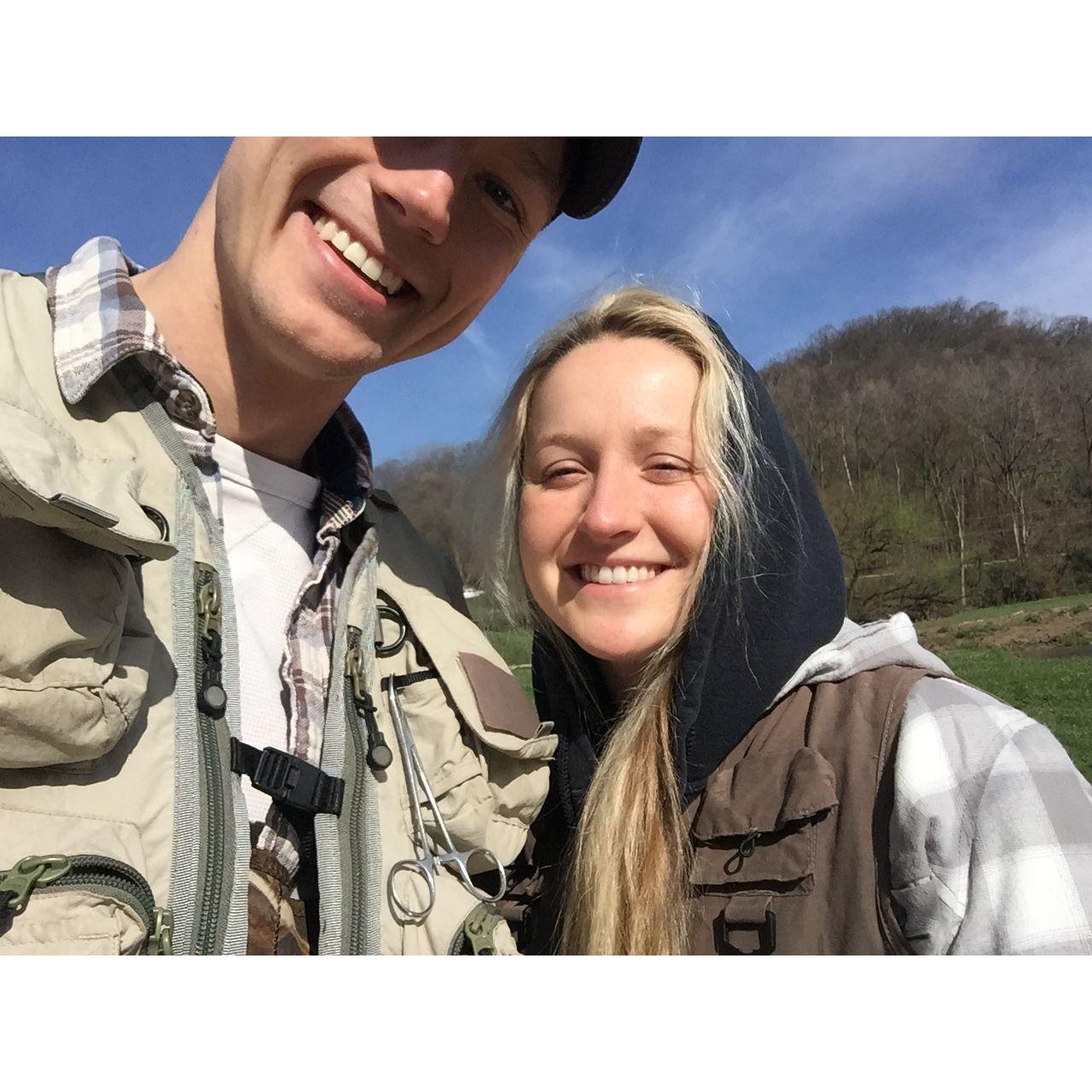Fly fishing in coon valley!