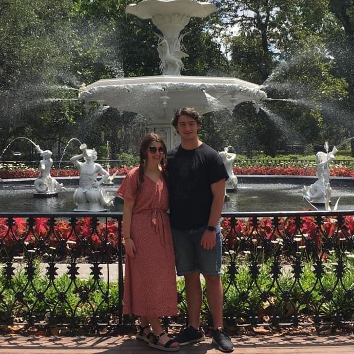 Vacation in Savannah, GA - The two shared their love of beautiful architecture and fried chicken here!