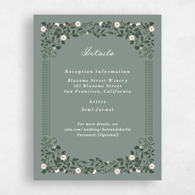 Deep Sage, Green Wedding Enclosure - Pirouette