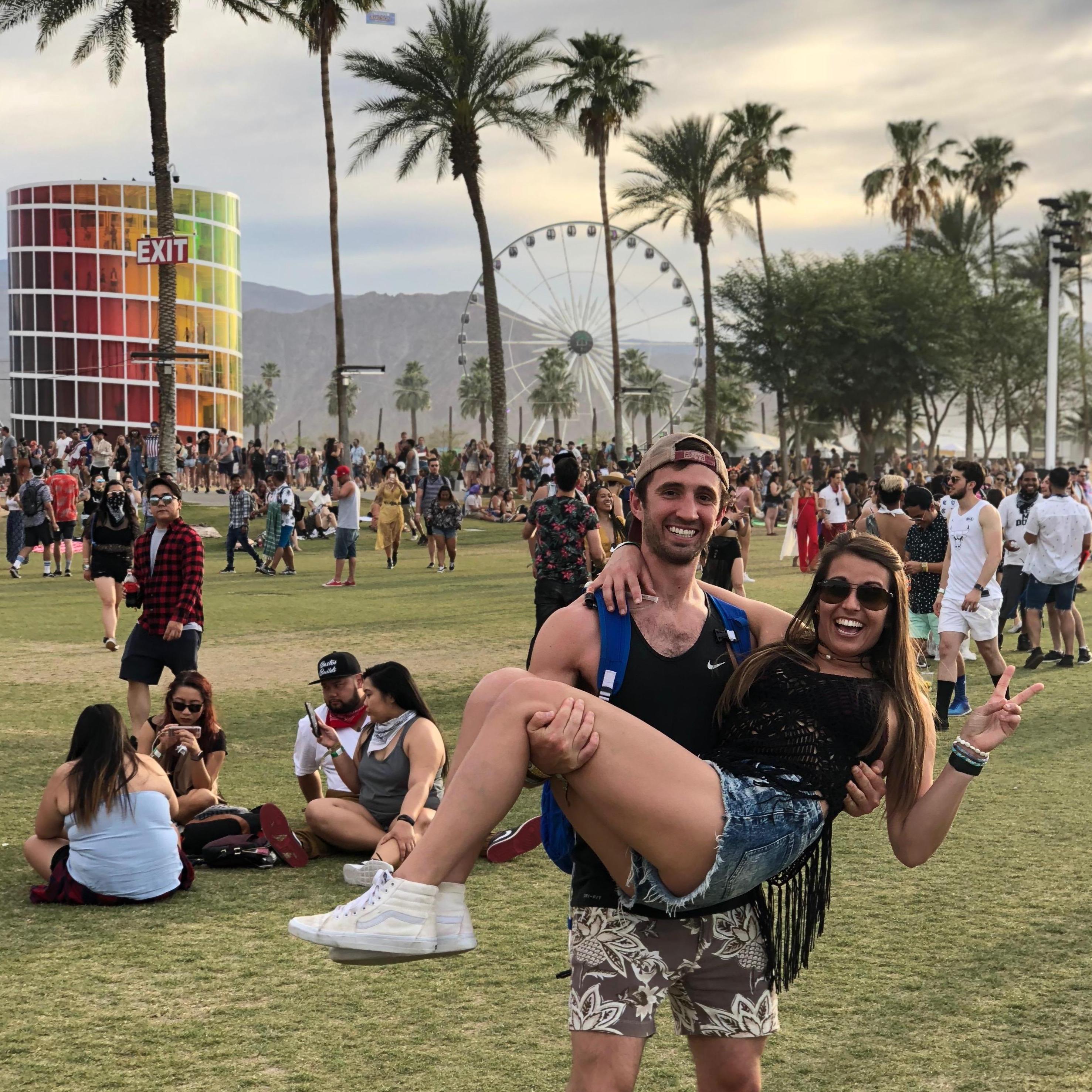 Coachella for Sydney's birthday April, 2018.