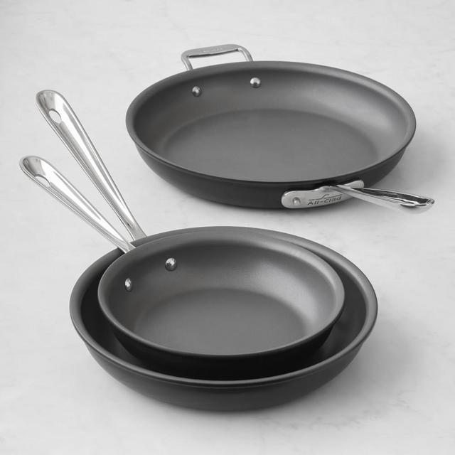 All-Clad NS1 Nonstick Induction 3-Piece Fry Pan Set