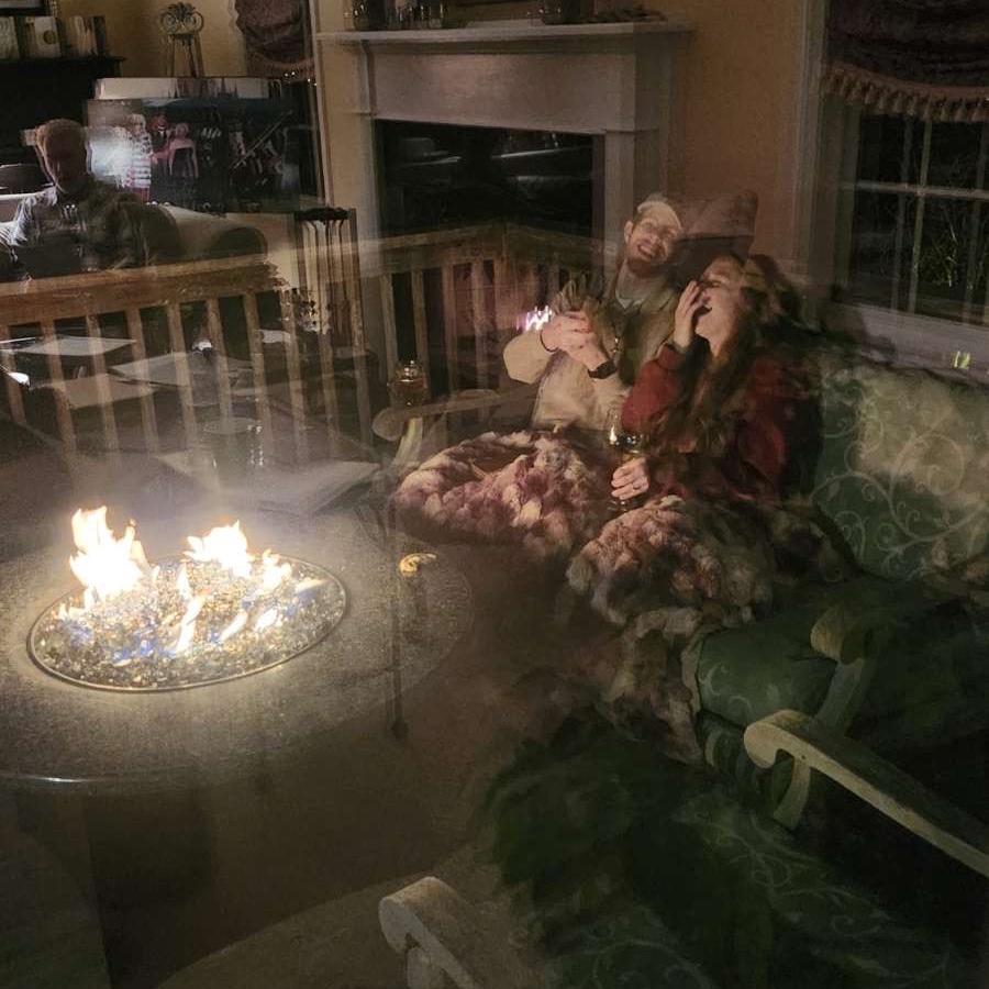 Pipes, wine and fire…could it be better? I don’t think so.