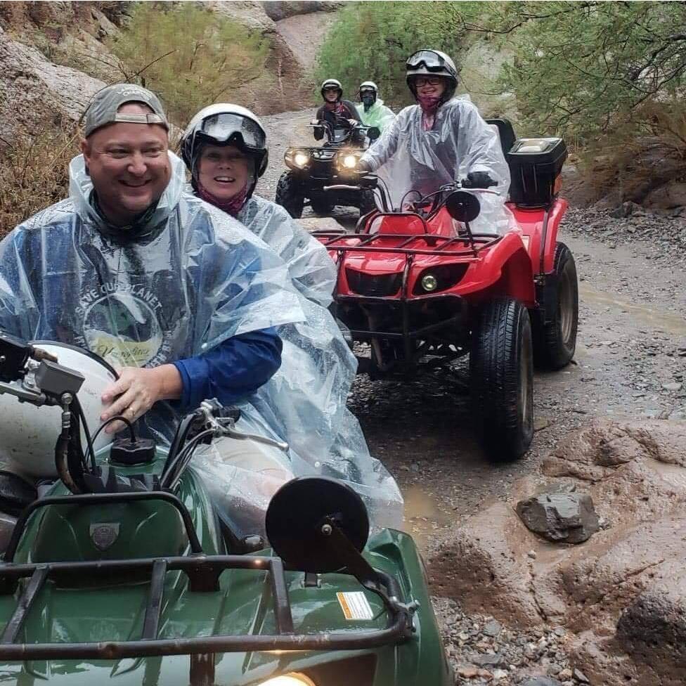 A fun Grand Canyon ATV tour in the rain with a few of our favorite people.