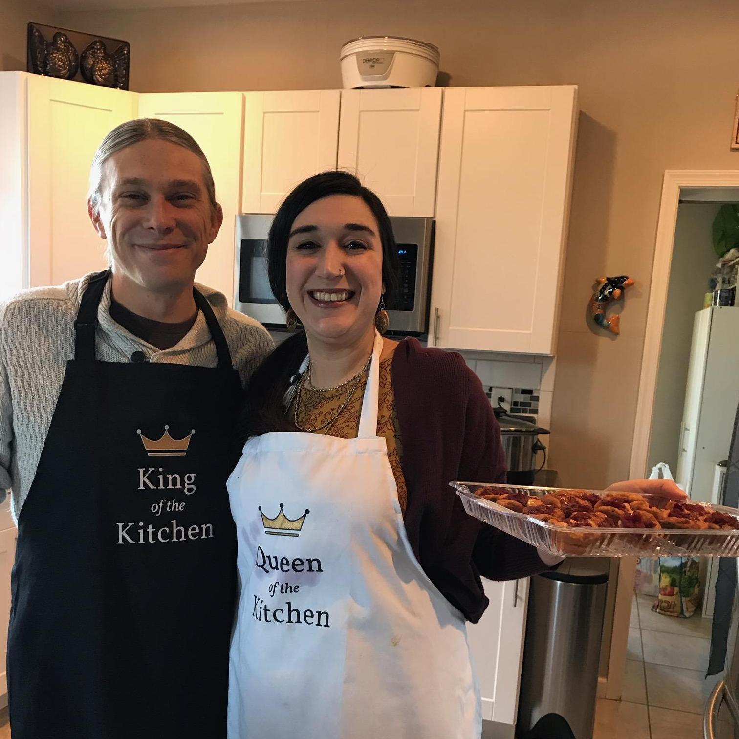 Hosting our first Thanksgiving at our house in Norristown circa 2018