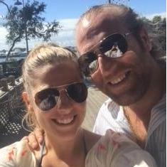 Beach day before we got engaged! Kat had no idea!