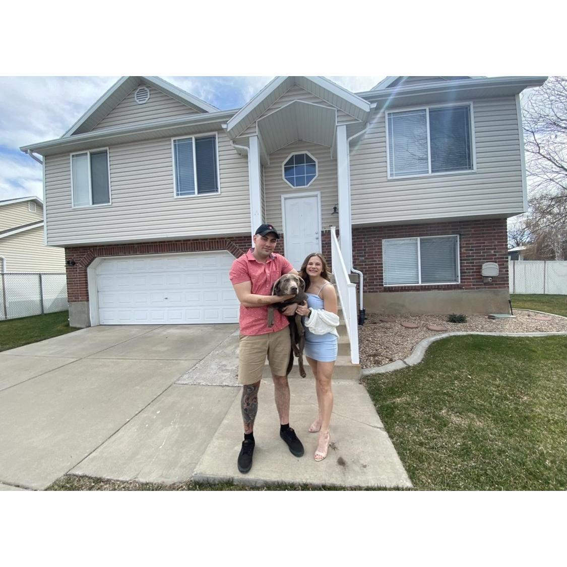 to buying our first home together!