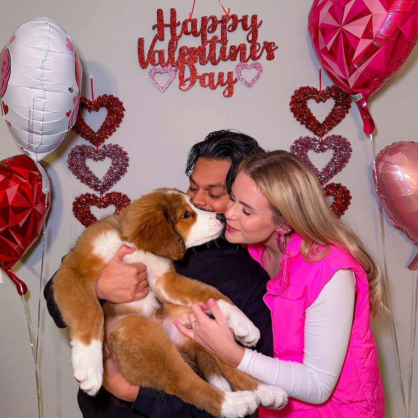 Valentines Day 2024 with our baby Bernie