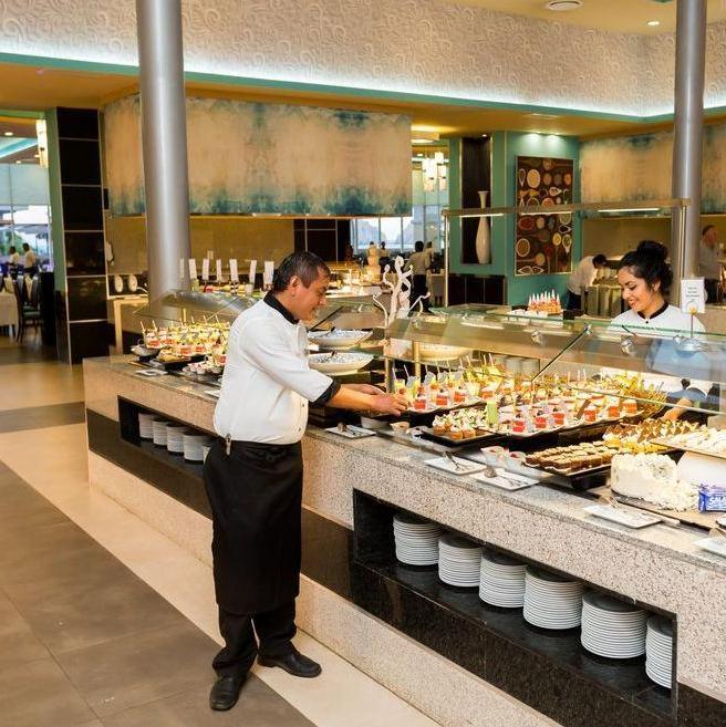 Part of the all-inclusive buffet