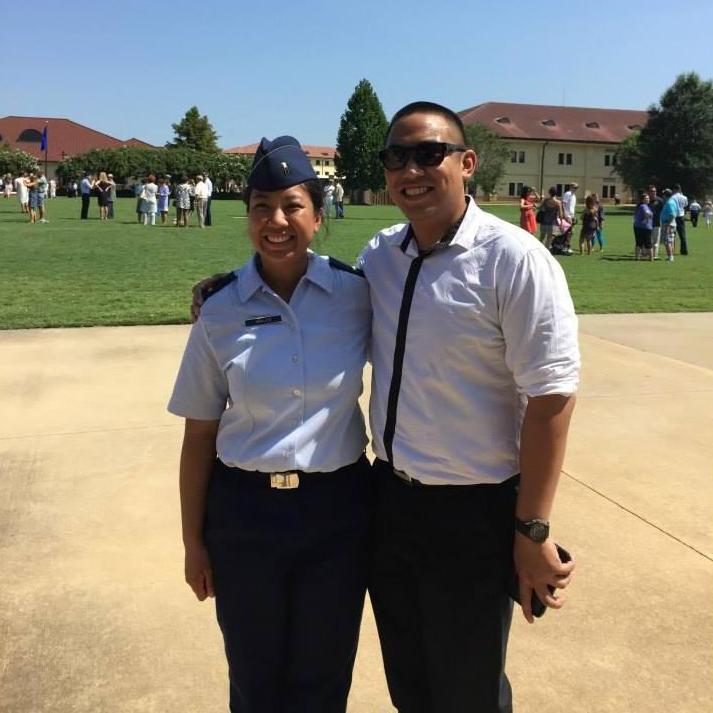 Cherylene graduating from Officer Training School in Montgomery, Alabama