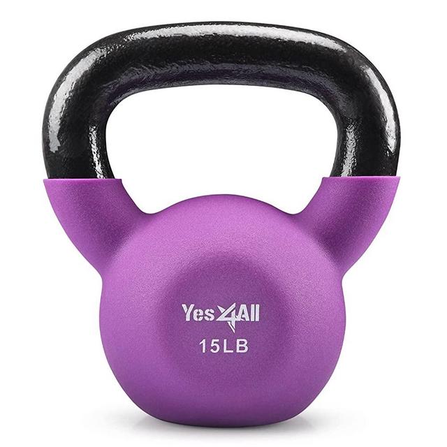 Yes4All Neoprene Coated Kettlebell Weights, Strength Training Kettlebells for Weightlifting, Conditioning, Strength & Core Training