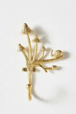 Toadstool Brass Hook