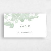 Green Wedding Place Card - Clemson