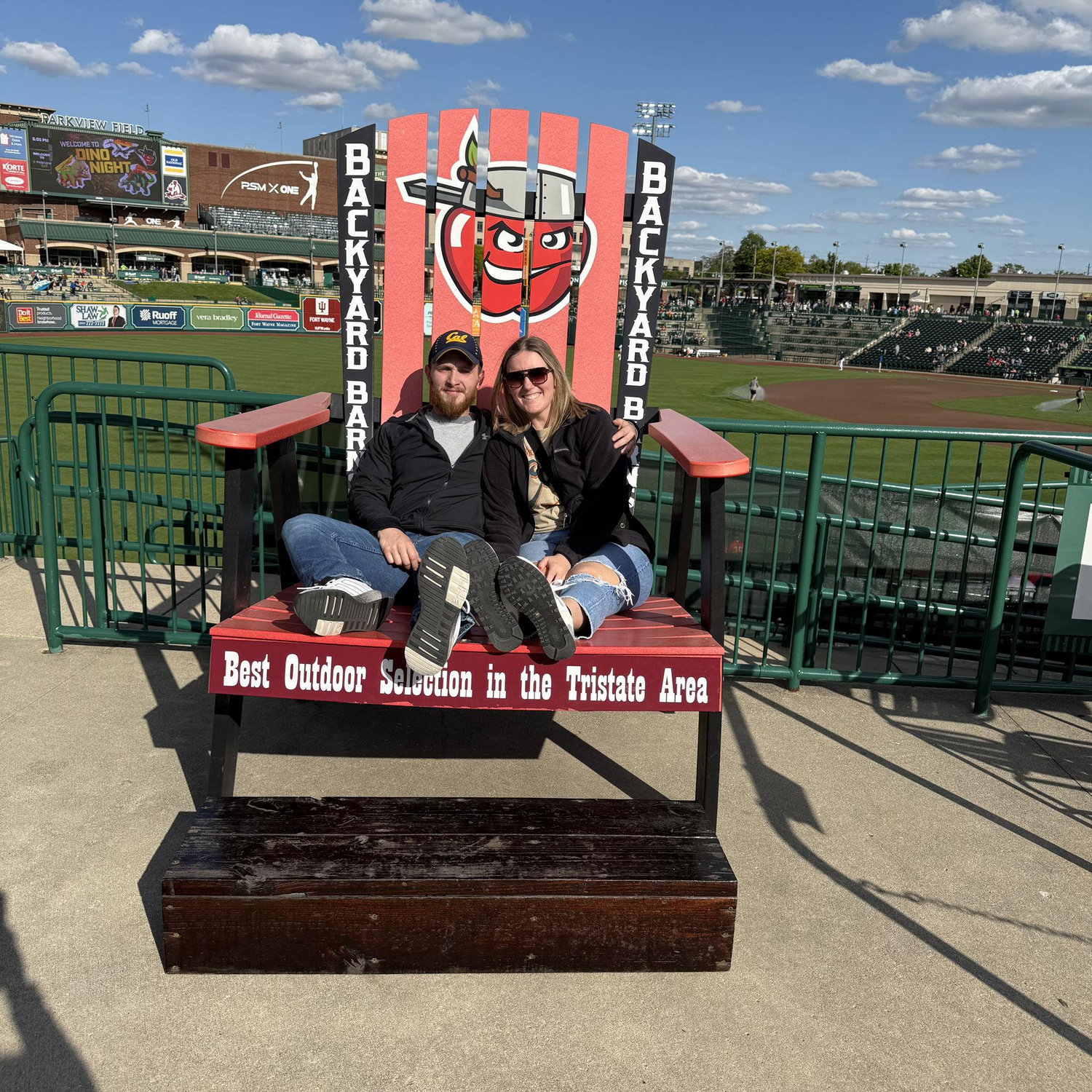 First Tincaps game for Taylor!