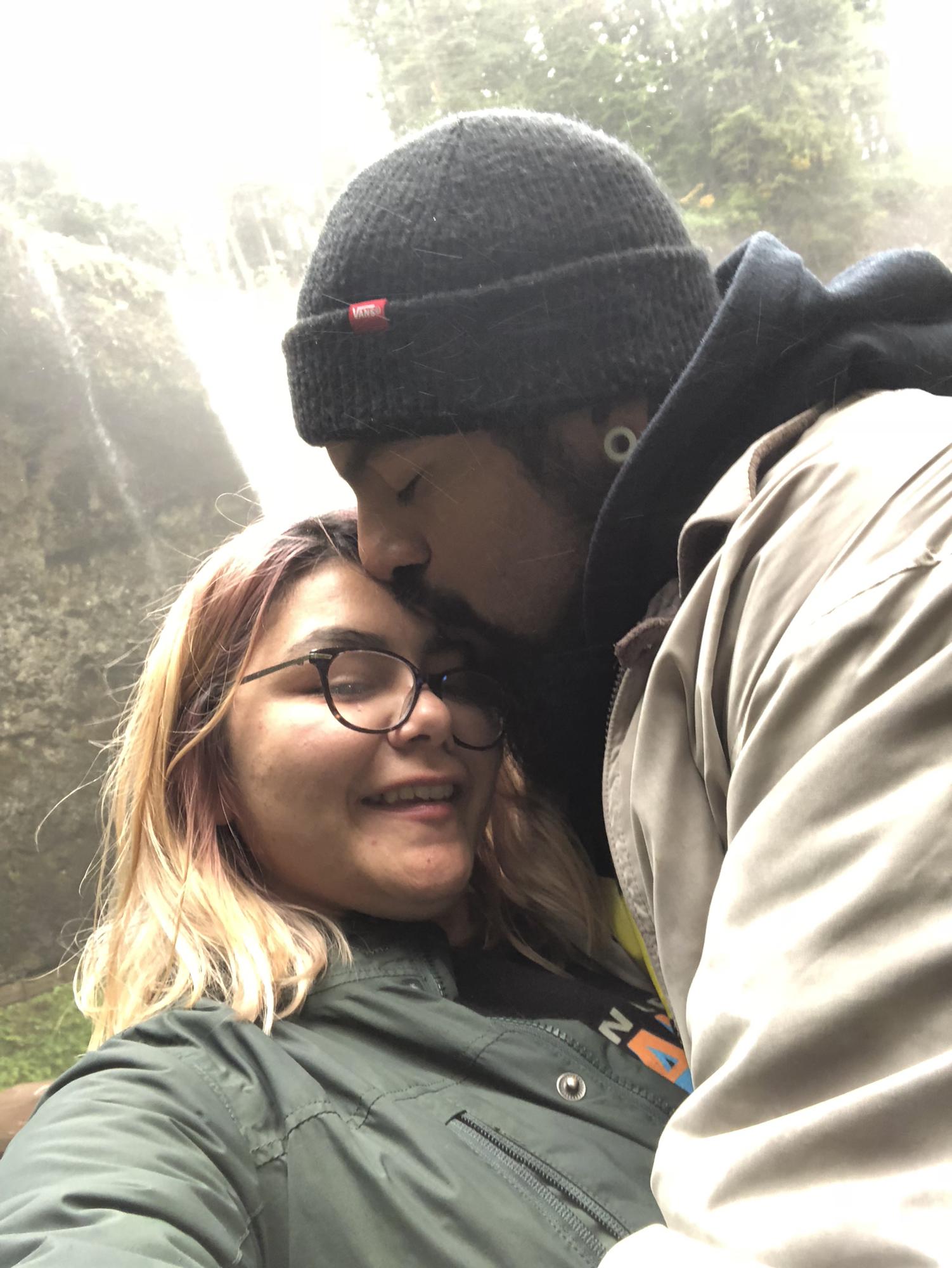 Our first Waterfall Together (week into moving to Oregon)