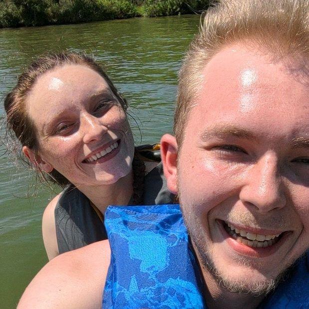 Jared's first time at the lake!! (first time on a jetski too)