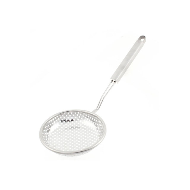 Unique Bargains Kitchen Utensil Flat Head Ladle 13" Length Strainers Silver Tone 1 Pc