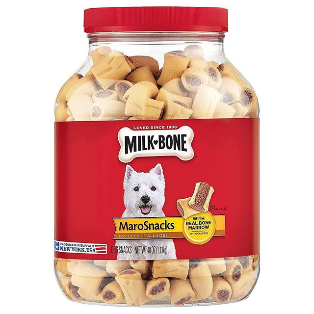 Milk-Bone MaroSnacks Dog Treats with Real Bone Marrow and Calcium