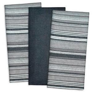 Urban Stripe Dishtowels Set Of 3 - Design Imports