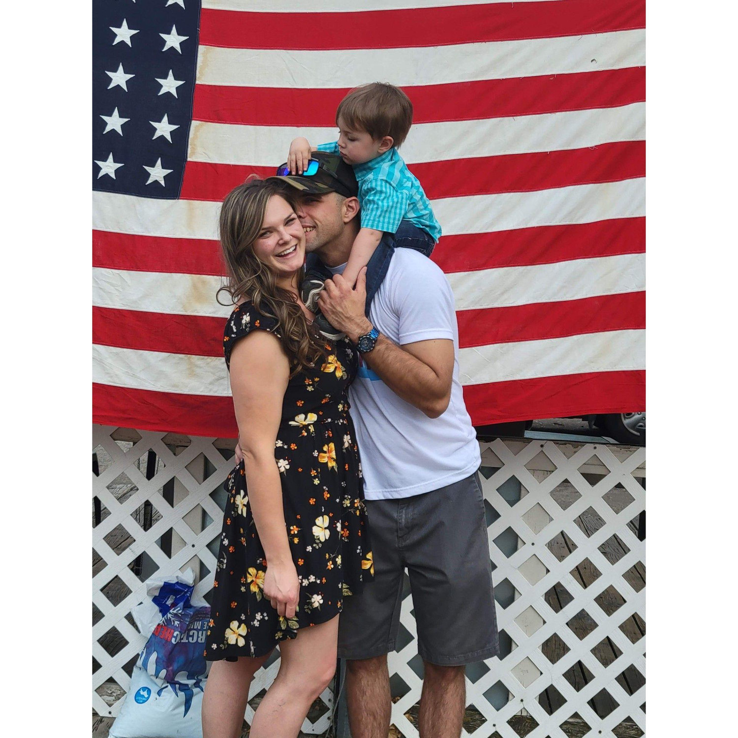 Noah's 2nd Birthday party. Our favorite family photo