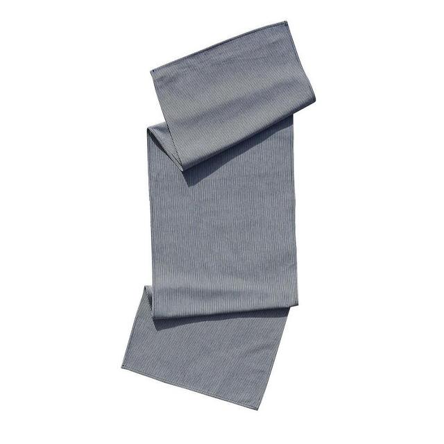 Atelier Saucier Denim Hickory Centerpiece Runner, Navy