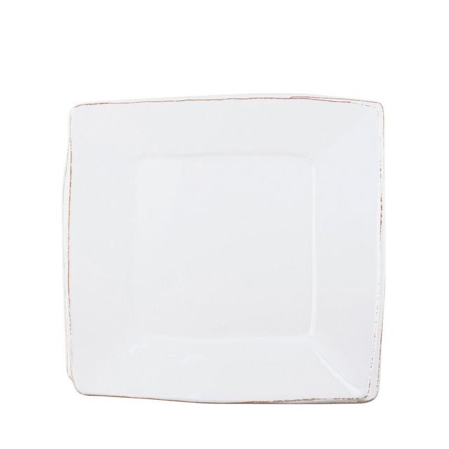 VIETRI Melamine Lastra White Square Platter