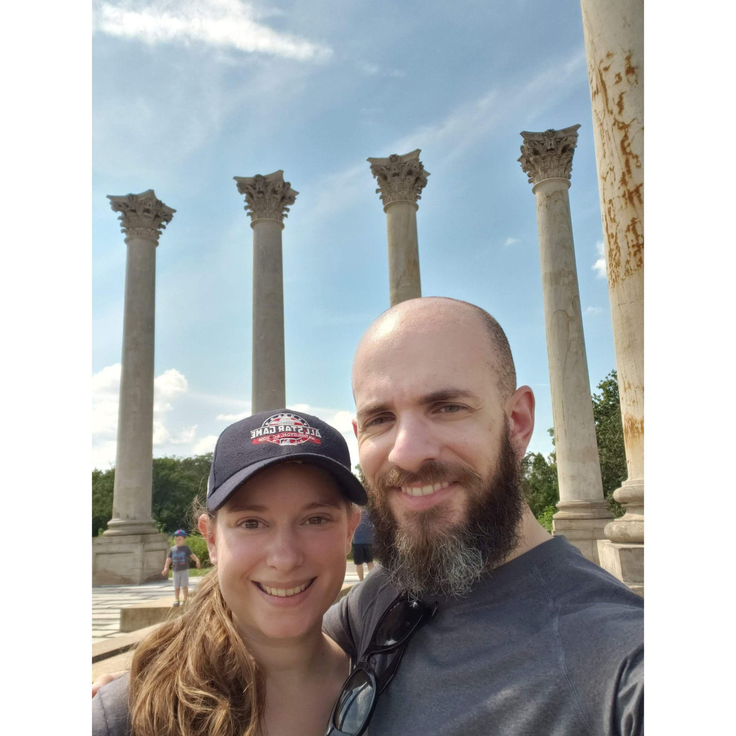 Ionic, or Corinthian? Mariana regularly schools Michael on Greek Architecture, and other matters. The National Arboretum