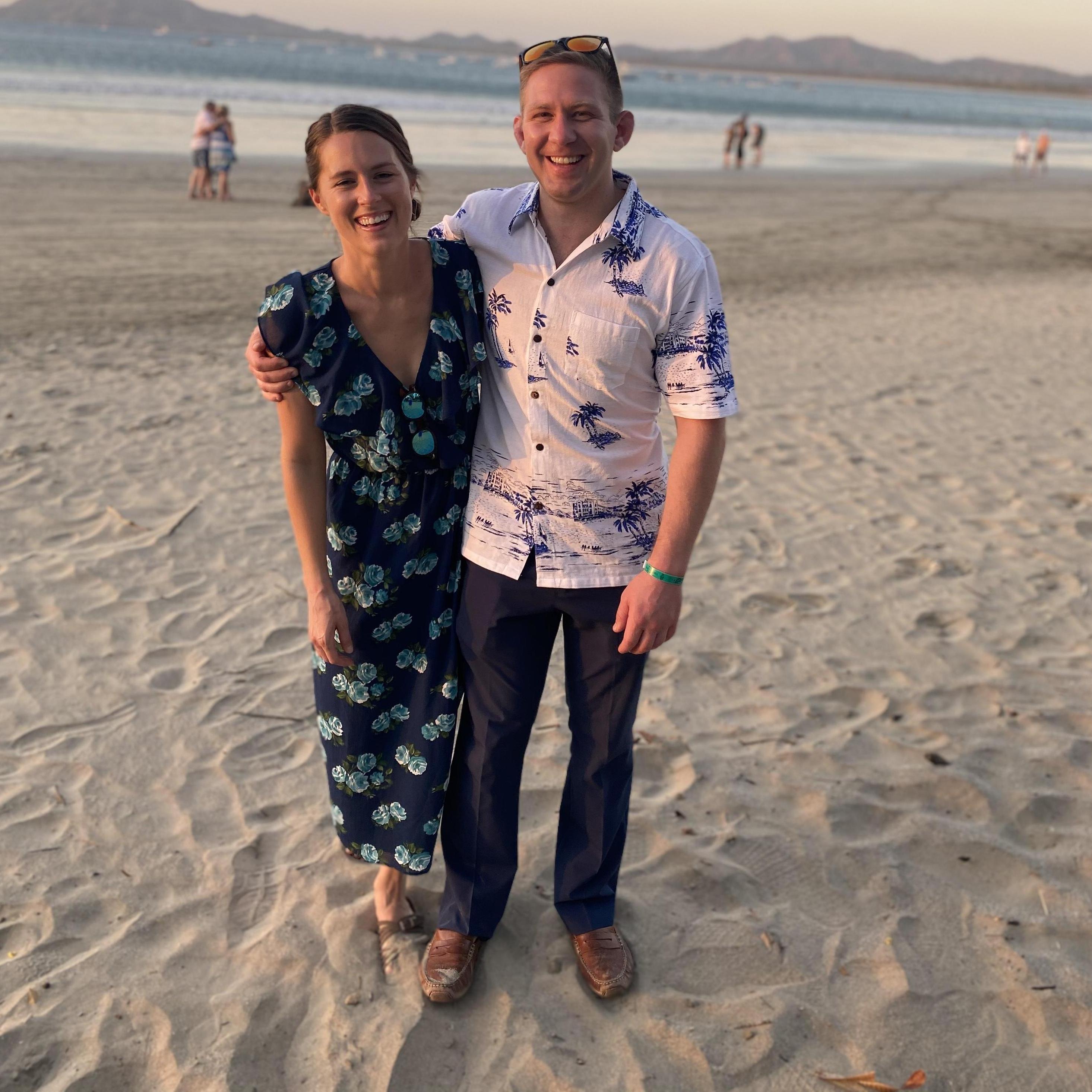 Brett and I in Costa Rica celebrating the marriage of my beautiful cousin, Lisa and her husband, Rick.