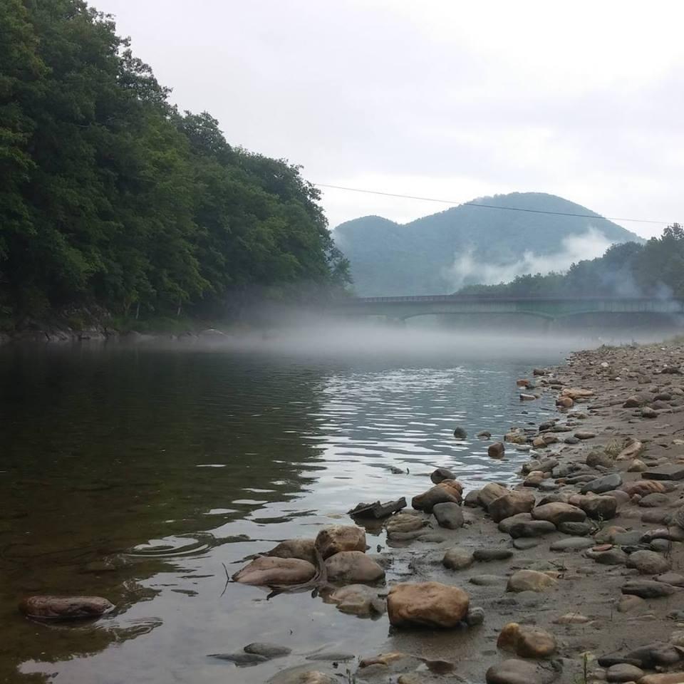 Foggy morning on the Deerfield River.