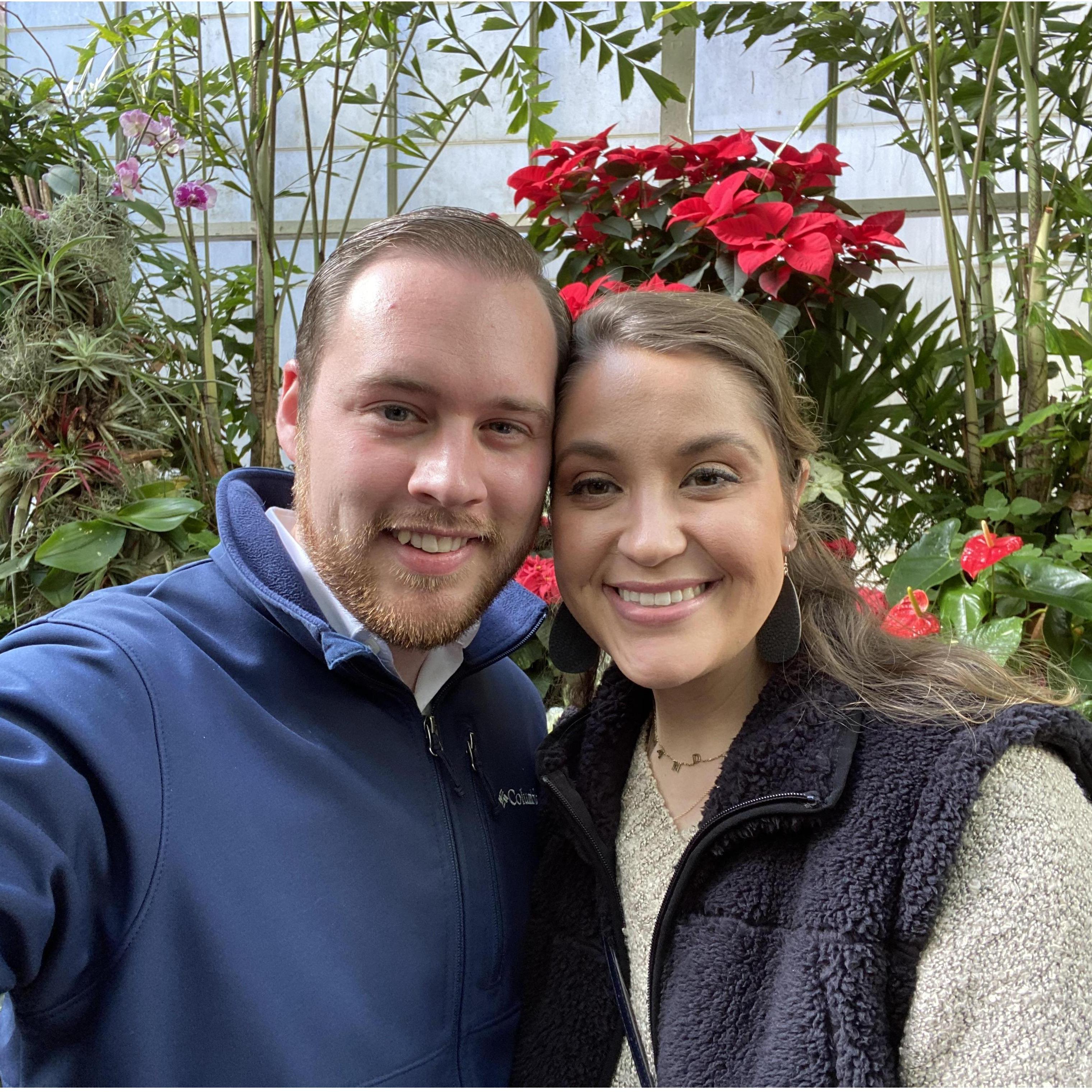 Exploring the Garden Conservatory at Biltmore. Little did I know what would happen later that day!
