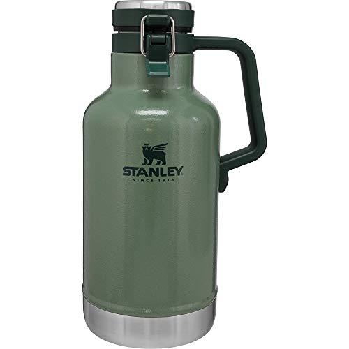 Stanley Classic Vacuum Growler, 64 oz Capacity, Stainless Steel, Hammertone Green