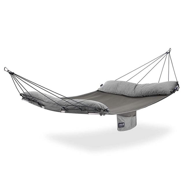 ENO SuperNest SL Hammock - 1 to 2 Person Backyard Hammock - Outdoor Patio Furniture for Backyard, Lawn, or Balcony - Pebble Grey