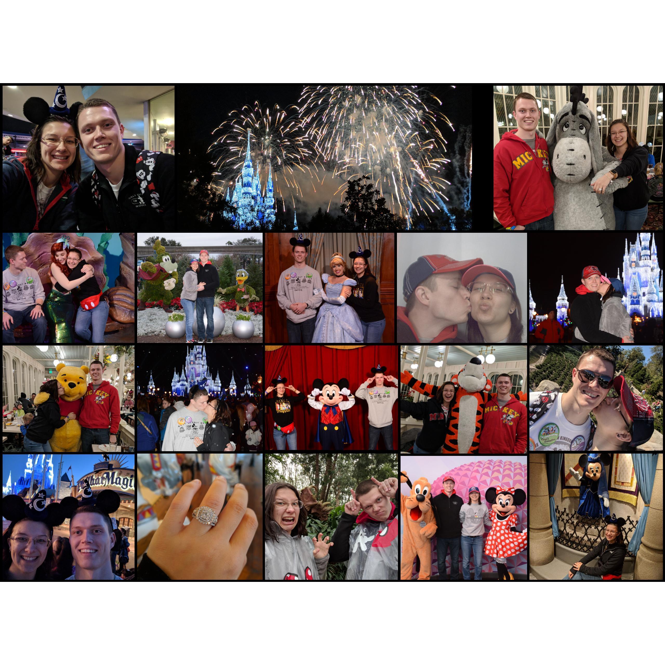 We love Disney!!! Our first vacation together, December 2017