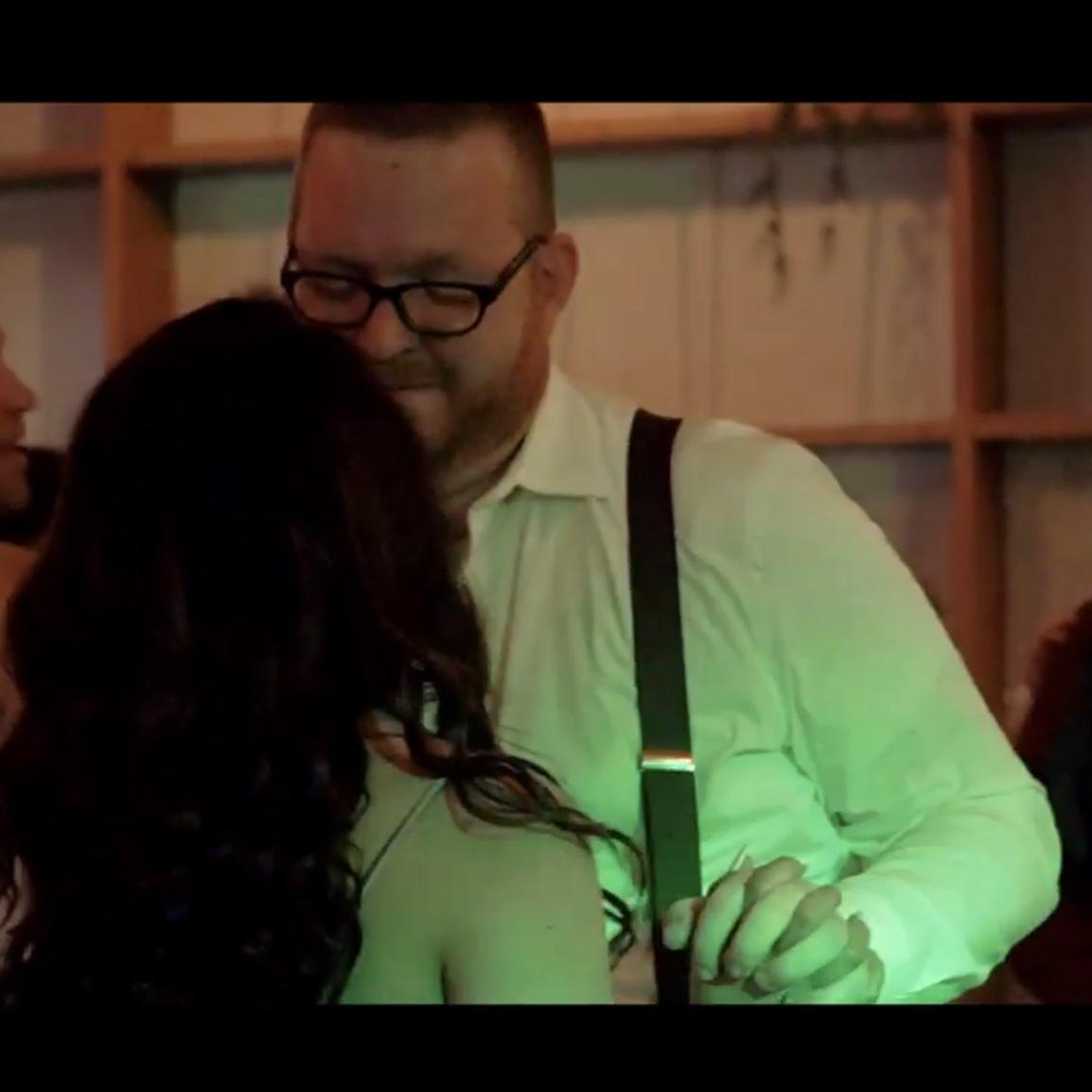 Pictured here was our very first dance together!